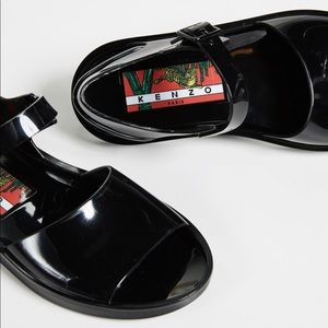 KENZO CHIA JELLY SANDAL MEMENT Black - Size 42 (USED). Good condition